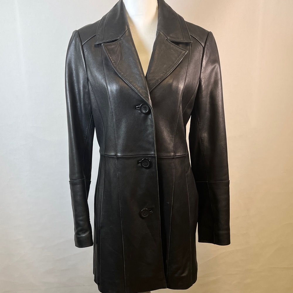 Anne Klein Black Leather Jacket
